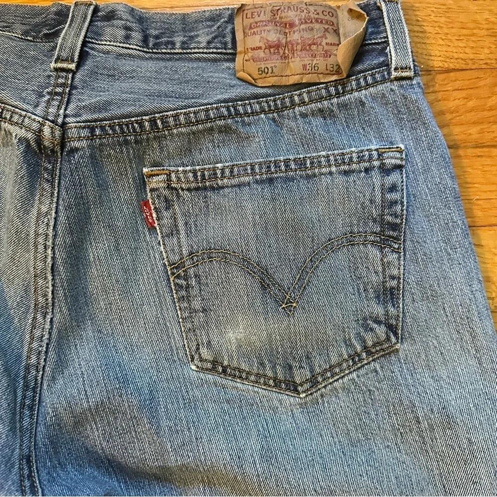 Levi's 501 cut-off jean shorts. Original Size 36